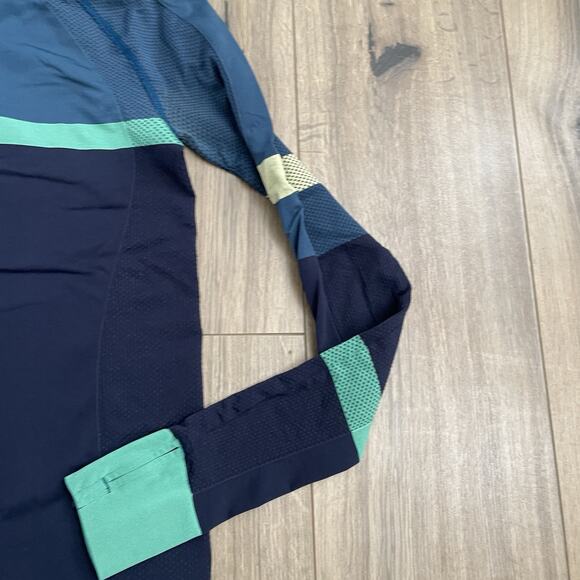 SWEATY BETTY Size XS US 4 ATHLETE SEAMLESS HALF ZIP LONG SLEEVE RUNNING TOP EUC - Picture 4 of 11